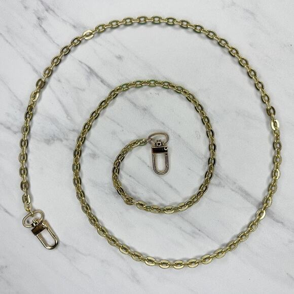 Gold Tone Chain Purse Strap 41" Crossbody Shoulder Bag Replacement ✨ - Picture 1 of 11